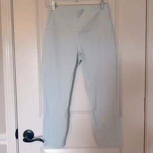 Lululemon Women’s Align HR Light Blue High-Waisted Cropped Leggings